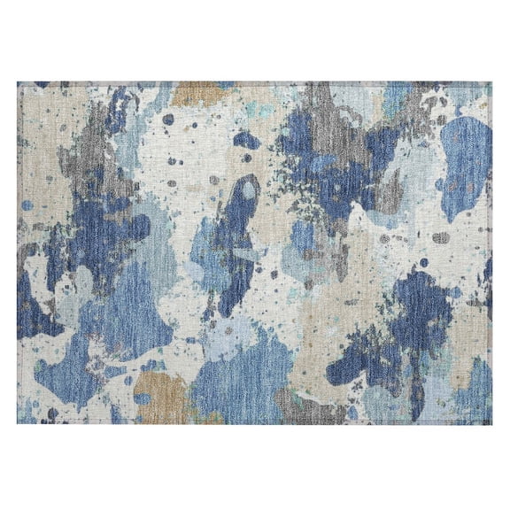 Dalyn Rugs Machine Washable Indoor/Outdoor Chantille ACN2217 Denim 1'8" x 2'6" Rug