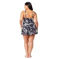 thumbnail image 4 of Women's Plus Palm Chic Surplice Twist Skirted Swimdress, 4 of 4