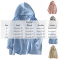 thumbnail image 6 of JUSLIO Hoodies for Women Full Button Front Chest Patch Pocket Breathable Sun Protection Shirt,Linen Hooded Drawstring Collar Hoodies Sweatshirts Pink M, 6 of 9