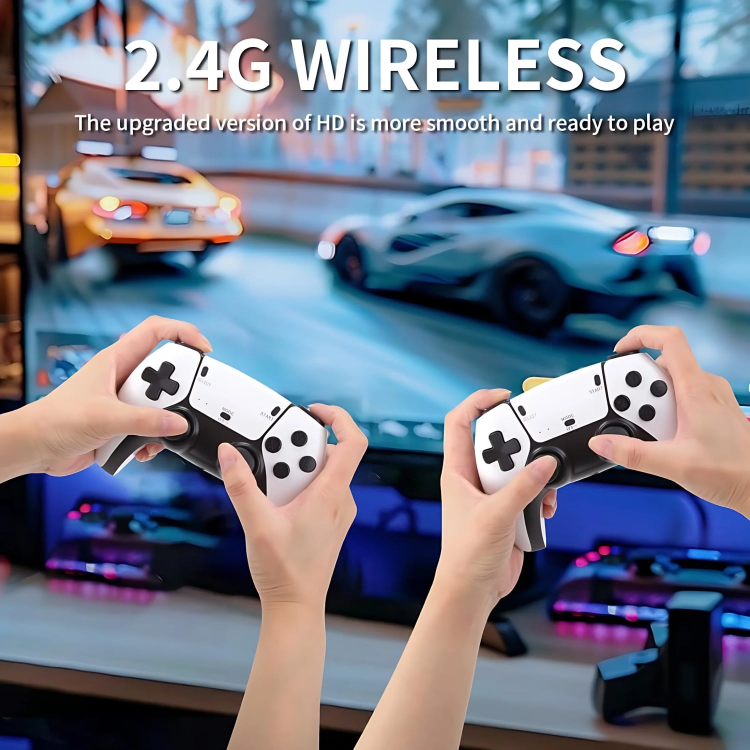 ZYTKWT M15 Video Game Console - 4K HDMI, 2.4G Wireless Controller, 64GB, 40,000+ Games, 28 Emulators, Portable Game Stick