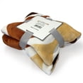 thumbnail image 3 of Allgala 60x45 Super Soft Flannel Plush Light Weight Throw Blanket-Fallcurve-BLK82406, 3 of 4