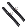 thumbnail image 1 of Système de Fixation de Rail en L, Comprend 2 Pack 12 Pouces Aluminium Anodisé L Rail et 4 Raccords à Anneau, Système de Fixation de Rail en L pour Remorques et Camions, 1 of 7