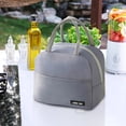 thumbnail image 3 of Wamans Bentgo Lunch Bag Solid Color Twill Bento Bag Portable Insulation Bag Thickened Student Lunch Box Bag Lunch Bag Lunch Bag Clearance, 3 of 5