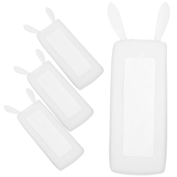 HOMEMAXS 4pcs Rabbit Design Short TV Remote Cover Luminous Remote Protector Sleeve