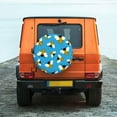 thumbnail image 4 of Haiem Spare Tire Cover , Wheel Cover with Flying Bees printed, Camper Spare Tire Cover Fit for Jeep Wrangler Rv SUV Truck Travel Trailer-14 inch, 4 of 9