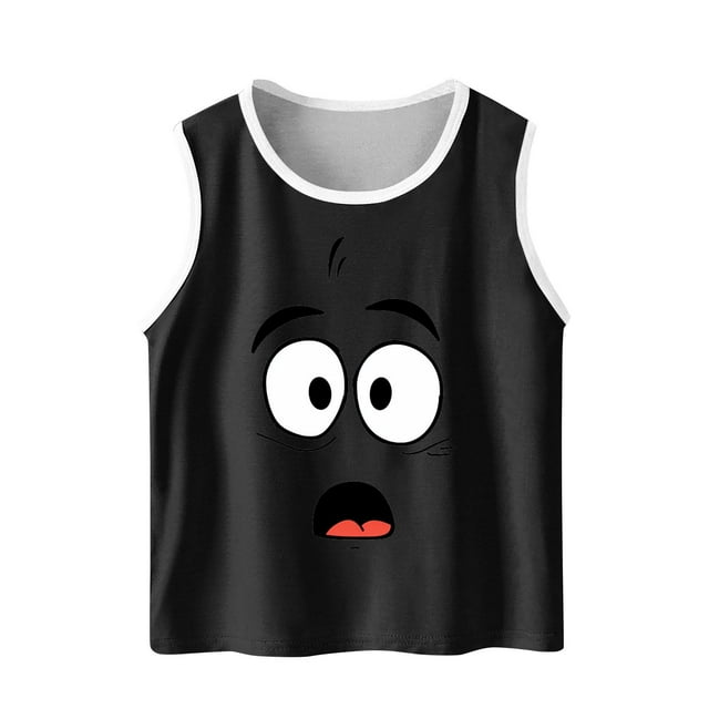 VEKDONE Tout-Petits Enfants Garçons et Mode Mignon Dégradé Imprimé Doux Sans Manches Bas Camisole