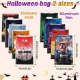 thumbnail image 2 of sixwipe 100 Pcs Halloween Goodie Bags with Handles, Ghost Pumpkin Happy Halloween Treat Bags, Trick or Treat Gift Bag Bulk, Plastic Halloween Tote Candy Goody Favor Bags for Kids, 2 of 8