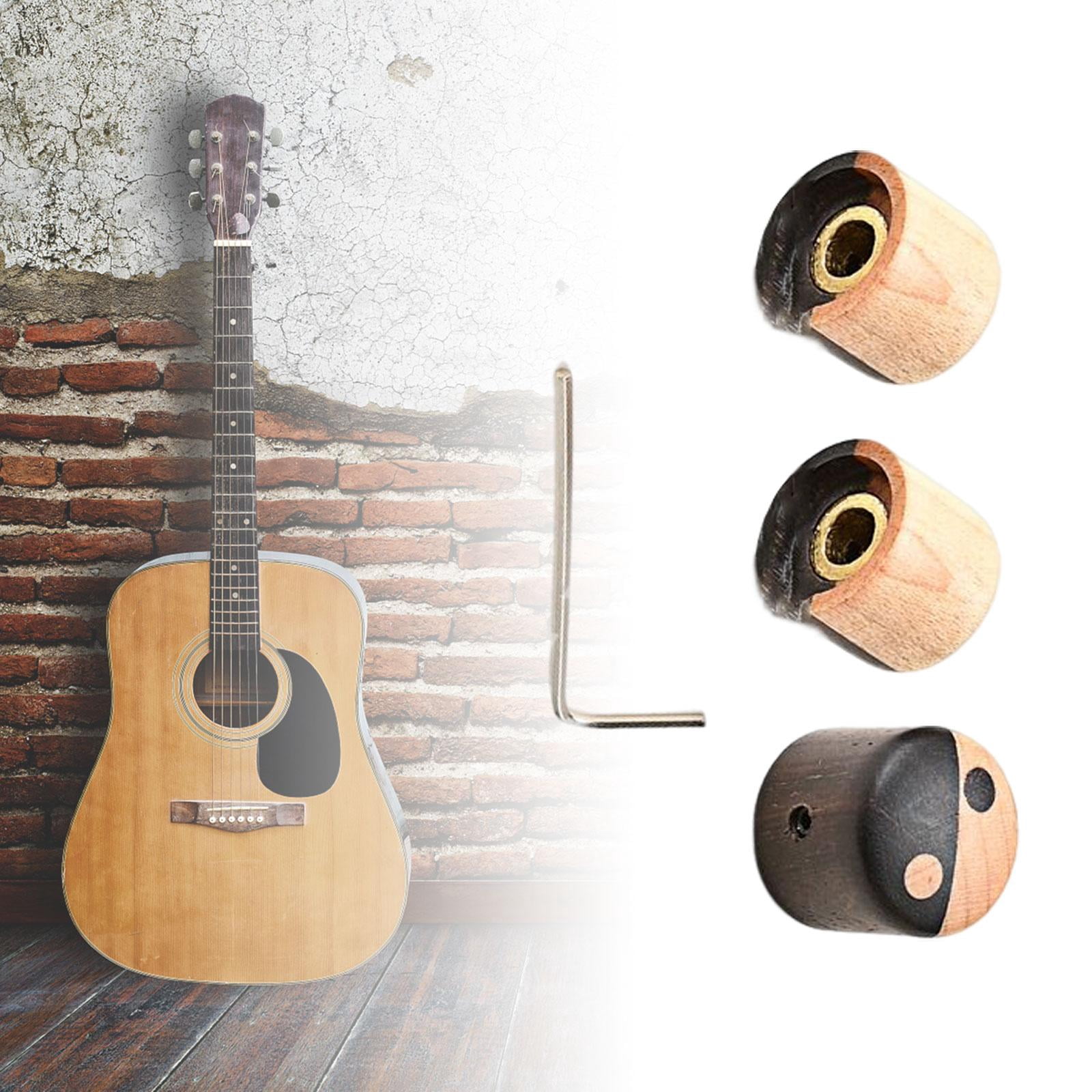 LeeQinersw #3x Wooden Bass Speed Controls with Screwdriver Volume Timbre Knobs for everyday A