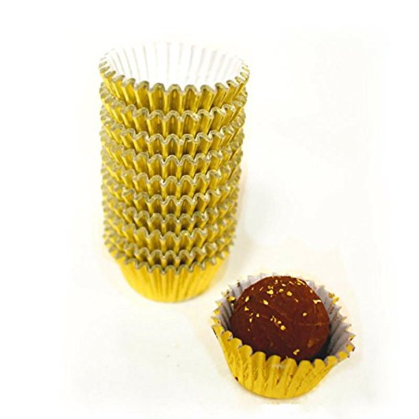 Gold Paper Chocolate Candy Cups ''x /'' pcs