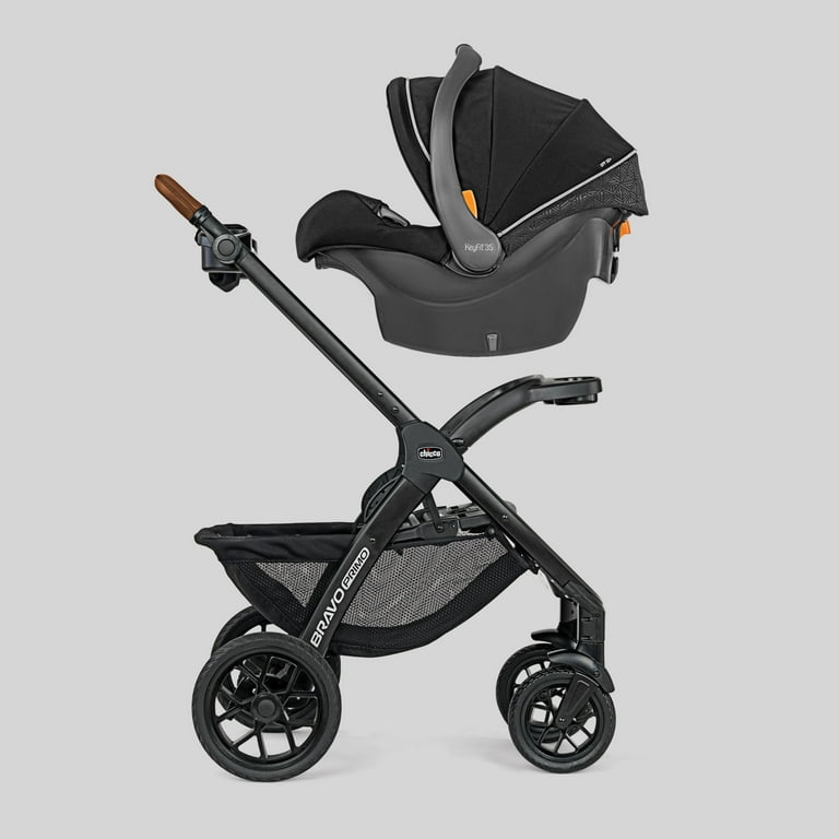 Chicco Bravo Primo Trio Travel System Newborn Car Seat Stroller Combo Set Springhill Black Walmart