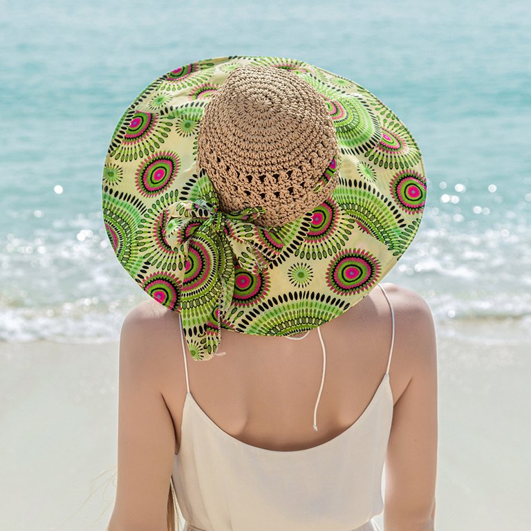 Women's Sun Hat, UV Protection Foldable Sun Hats, Mesh Wide Brim Sun Hats  Beach Fishing Hat