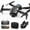 Black_2 Camera, variant on PRETXORVE Drone with Camera, Drone with 1080P HD Camera Remote Control Toys Gifts for Boys Girls with Altitude Hold Headless Mode Start Speed Adjustment