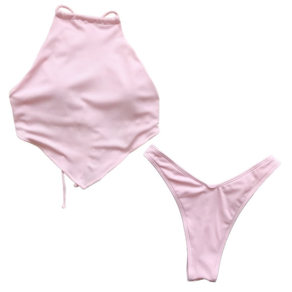 Chinese style chest covering bikini new small pit swimsuit