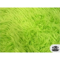 Faux Fake Fur Mongolian Fabric Sold by the Yard (LIME)