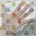 thumbnail image 3 of Owls Tulle Curtains with Rod Pocket, Angry and Funny Cartoon Mascots with Colorful Dots Design Pattern, Sheer Drape for Wedding Party 2 Panels, 7 Sizes, Multicolor, by Ambesonne, 3 of 3