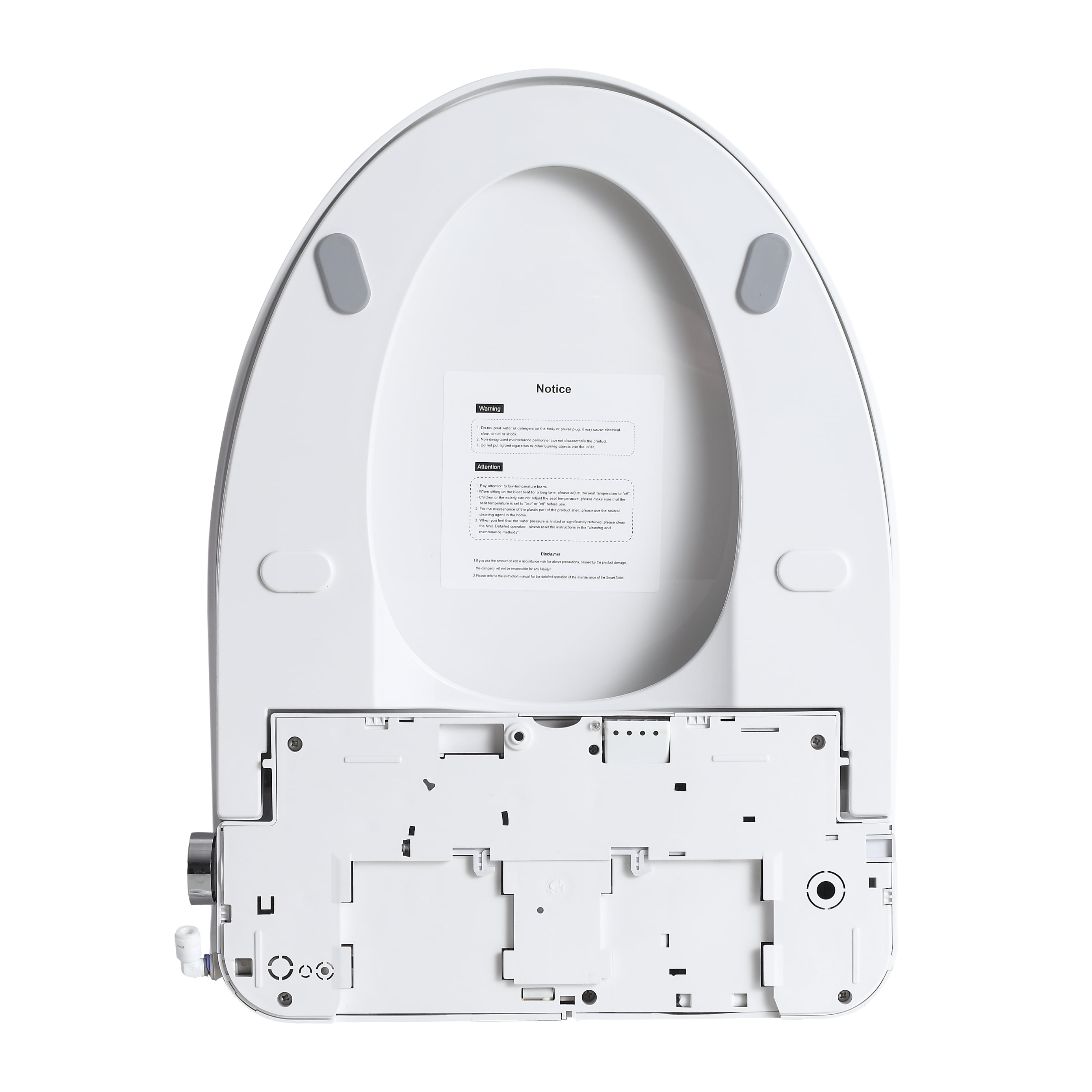 Smart Bidet Toilet Seat with Side Knob | Adjustable heat, auto open/close, night light, easy installation