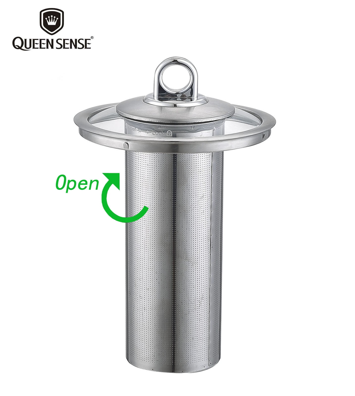 [Factory Store] QUEEN SENSE SpeedBoil Cordless Electric Kettle Glass Tea, Double Wall Coffee Pot 1.7 Liter Cordless with LED Light, BPA-Free with Auto Shut-Off and Boil-Dry ProtectionGK1501