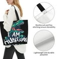 thumbnail image 3 of Kdxio Hungry Tyrannosaurus Casual Tote Bags Women Big Capacity Shoulder Bag for Women Travel Shoulder Bags Handbags, 3 of 8