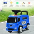 thumbnail image 5 of Costway Kids Ride On Push Police Car Licensed Mercedes Benz Push and Ride Racer, 5 of 12