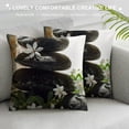 thumbnail image 3 of Patifu Flowers Graphic Decorative Throw Pillow Cover for Home Couch Living Room Bed Sofa, Aesthetic 1PC 18x18in, 3 of 5