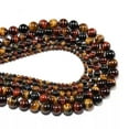thumbnail image 4 of K-KED Natural Gemstone Multi-Color Tiger's Eye Round Beads 4mm 6mm 8mm 10mm 12mm 15''-10 mm, 4 of 6