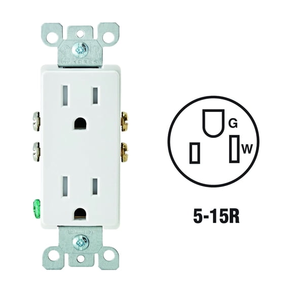 Leviton Decora Tamper Resistant Duplex Outlet - Pack of 4