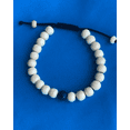 thumbnail image 2 of Tibetan Mala Yak Bone Wrist Mala Bracelet for Meditation (Lapis), 2 of 3
