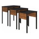 thumbnail image 5 of Juego de 3 Mesas Playcon negro y madera naranja, 5 of 9