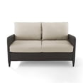 thumbnail image 4 of Crosley Kiawah Outdoor Wicker Loveseat in Beige, 4 of 12