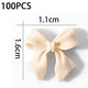 thumbnail image 2 of 100PCS Frosted Nail Patch Decoration-JY-Bow Khaki MFZFUKR CPB-DE-LYY199-7, 2 of 5
