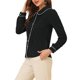 thumbnail image 4 of CAMISA DE MANGA LARGA CON COLLAR PETER PAN PARA MUJERES INSPIRADA EN CHIC, ELEGANTE, CON BOTONES, TAMAÑO 2XL, NEGRO, 4 of 7