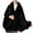 Black, variant on Miluxas Faux Fleece Shawl Wrap Women Cape Poncho Cloak with Faux Plush Trim Winter Sleeveless Cardigan Coat for Party Wedding Black Free Size