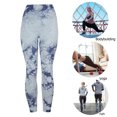 thumbnail image 4 of Mujer Yoga Pantalones Seamless Tie Dye Casual Leggings para Gimnasio Deportes (L Azul) Ndcxsfigh Para Estrenar, 4 of 5