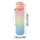 thumbnail image 2 of Botella de Agua Deportiva, Diseño a Prueba de Fugas, Gran Capacidad de 1 L, Pajita Extraíble, Marcadores Motivacionales, para Fitness y Uso Al Aire Libre, Sin Bpa, Fácil de Transportar, Tama, 2 of 2