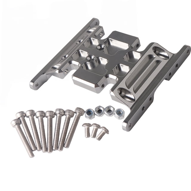 Reemplazo para 1/10 Rc Crawlers Axial SCX10 D90 D110 Soporte de montaje de caja de engranajes CNC de aleación de aluminio Advancent WJ3557-02