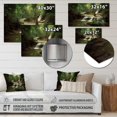 thumbnail image 4 of Designart "Cascading Waterfall in a Thick Forest II" Landscape Mountains Metal Art Print, 4 of 5