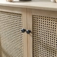 thumbnail image 6 of Art Leon Home Accent Cabinet with 2-Door Rattan Decoration Wood Finish Beige, 6 of 9