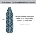 thumbnail image 5 of HELLHERO Iron Pad Covers 15 x 54 inch Non Fading Cloth Cover with Adjustable Fastener(Navy Geometric Diamond Lines), 5 of 5