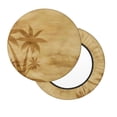 thumbnail image 2 of Balery Retro Palm Tree Velvet Round Bar Chair Cushion Cover Adjustable, Protects From Scratches And Stains, Soft & Washable Ideal For Wooden And Metal Stools - 14 Inch, 2 of 7