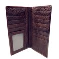 thumbnail image 3 of Premium Western Genuine Woven Leather Cow Fur Rodeo Mens Bifold Wallet In Multi Color, 3 of 5