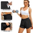 thumbnail image 5 of Rosvigor Womens Athletic Shorts High Waisted Running Shorts Gym Workout Shorts with Pockets, 5 of 7