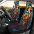 thumbnail image 2 of Sikiie Colorful Owl Forest Car Seat Protector 2 Pack Car Seat Cushion Mat, Car Seat Covers for SUV, Truck, Van, 2 of 7