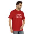 thumbnail image 2 of Inkmeso Graphic Tshirt For Men's Daddy Needs A Beer Funny Quotes Dad Drinking Tee Shirt, 2 of 7