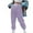 Purple, variant on Timegrad Sweatpants for Women Drawstring Baggy Joggers Pants Fall Winter Casual Workout Running Trousers