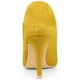 thumbnail image 5 of BLISSFUL STEP Women's Rhiness Stiletto Heel Ankle Booties Yellow 8.5, 5 of 8