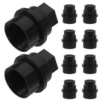 SWETRACE 10Pcs Black Plastic Wheel Lug Nut Covers for Car Owners 3.8x3.8x3.1in
