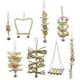 thumbnail image 1 of Juguetes y accesorios para pájaros Juego de 8 hamacas de madera para masticar juguetes para loros, loros, canarios, loros, guacamayos Zhivalor LN-0558, 1 of 4