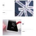thumbnail image 4 of Cajas de regalo para pajaritas, multiusos, con letras en inglés, pajarita, pequeñas cajas de joyería con tapa para collares, pendientes, anillos, azul/lazo con letras, 7,5x7,5x3,5cm/3,0x3,0x1,4, 4 of 4