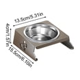 thumbnail image 2 of Low Profile Elevated Foldable Single Bowl Pet Feeder, Raised Dog Cat Bowl Stand for Neck Protection, for Small Dogs, 2 of 5