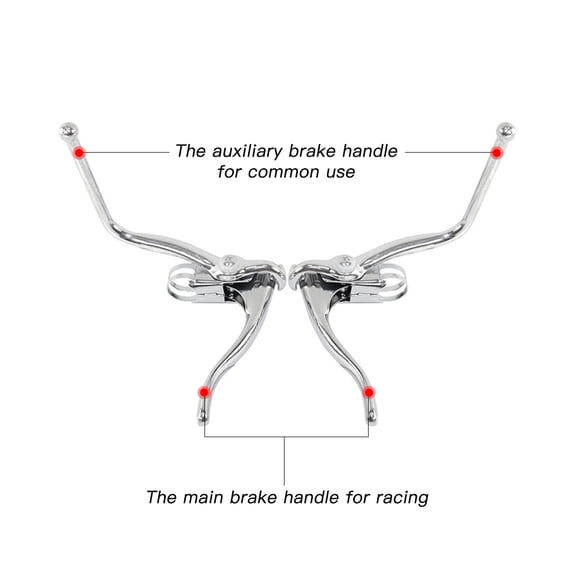Bike Brake Handle Brakes Lightweight Aluminum Double Brake Handle Road Bike Cycle Brake Levers
